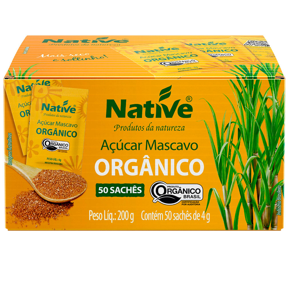 SACHE ACUCAR MASCAVO ORG 50X4G - t09318